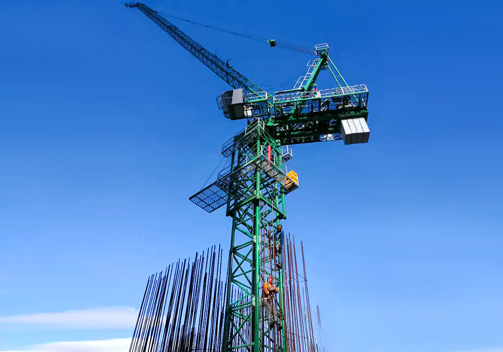 QTD80 LUFFING-JIB 타워 크레인 6T 지브 길이 40m